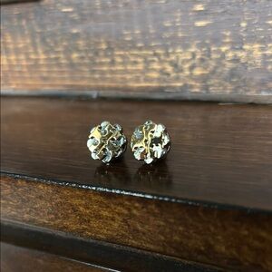Tory Burch Gold and Silver Stud Earrings